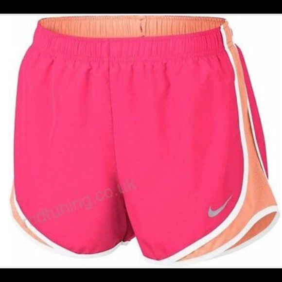 nike women's dry tempo shorts orange